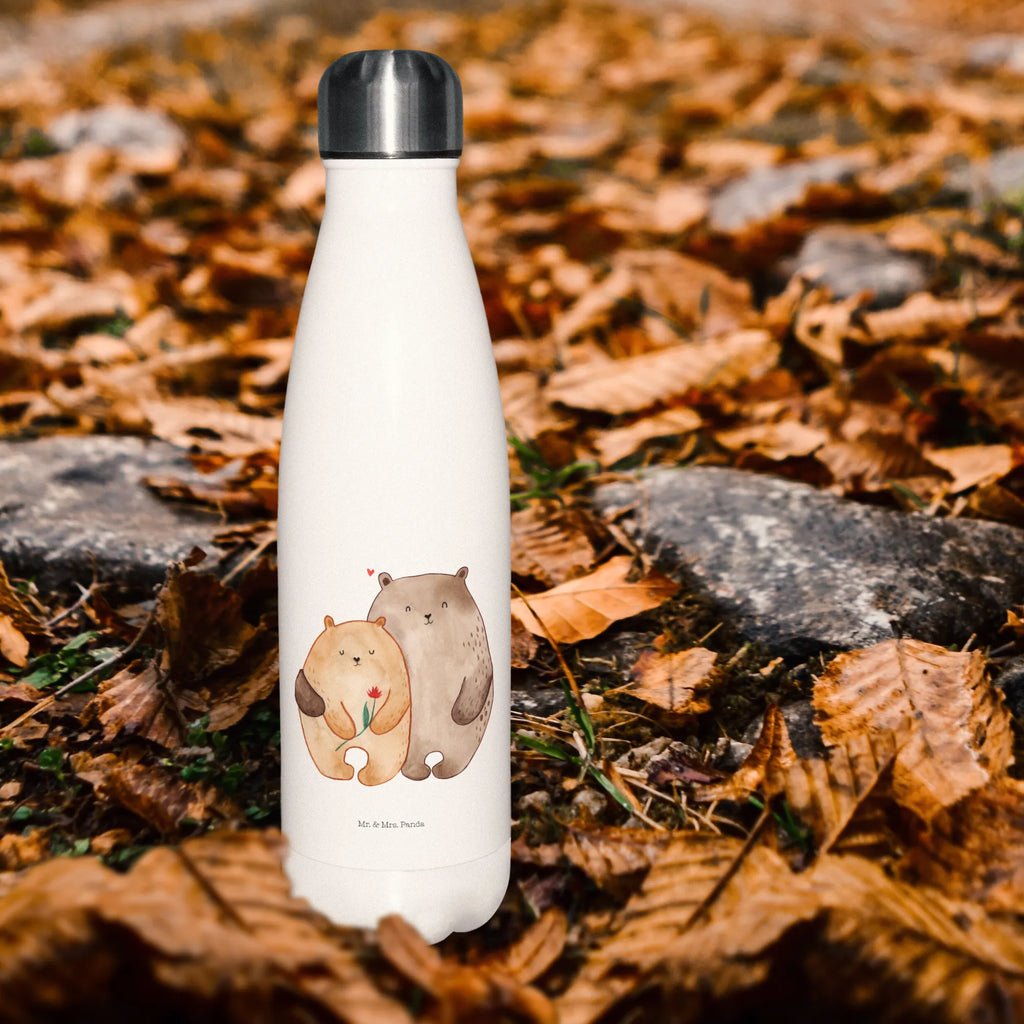 Thermosflasche Bären Liebe Isolierflasche, Thermoflasche, Trinkflasche, Thermos, Edelstahl, Liebe, Partner, Freund, Freundin, Ehemann, Ehefrau, Heiraten, Verlobung, Heiratsantrag, Liebesgeschenk, Jahrestag, Hocheitstag, Verliebt, Verlobt, Verheiratet, Geschenk Freundin, Geschenk Freund, Liebesbeweis, Hochzeitstag, Geschenk Hochzeit, Bären, Bärchen, Bär