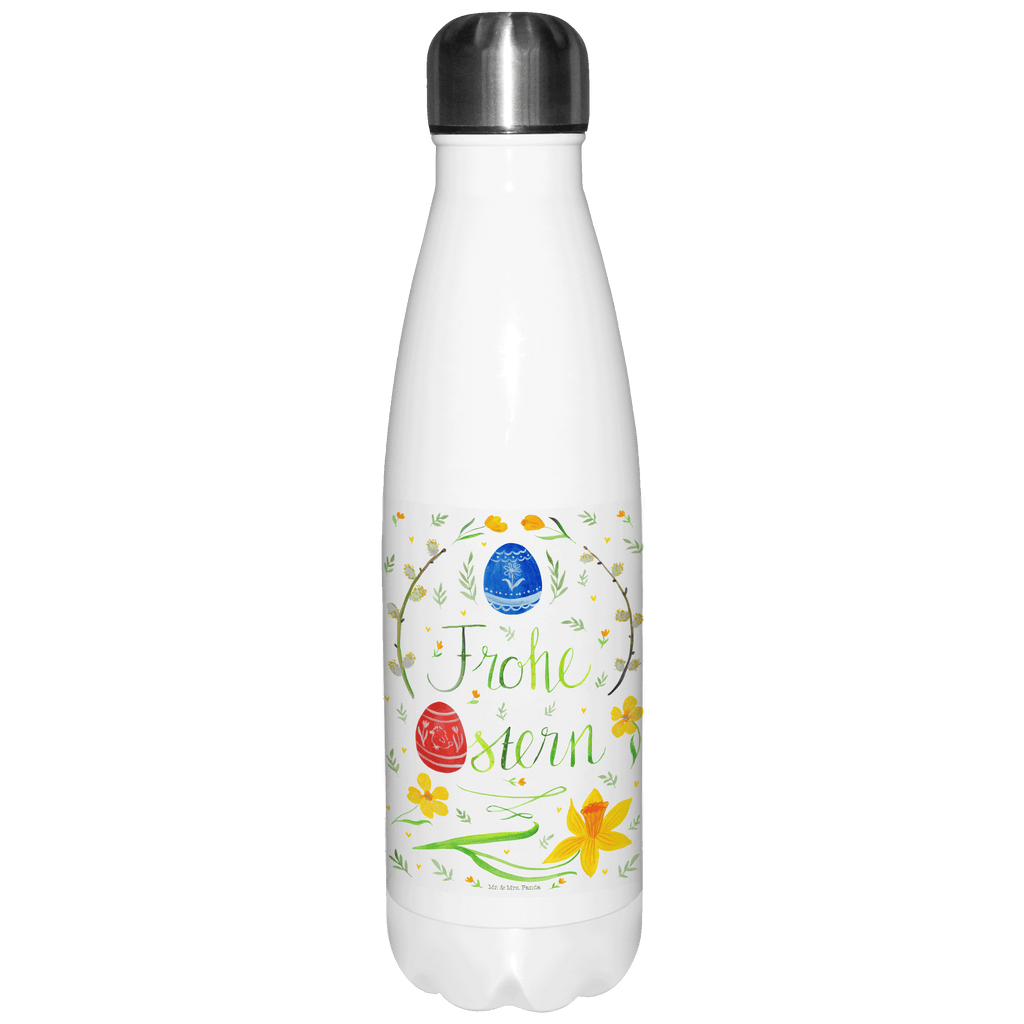 Thermosflasche Frohe Ostern Isolierflasche, Thermoflasche, Trinkflasche, Thermos, Edelstahl, Ostern, Osterhase, Ostergeschenke, Osternest, Osterdeko, Geschenke zu Ostern, Ostern Geschenk, Ostergeschenke Kinder, Ostern Kinder, Frohe Ostern, Ostergrüße, Osterblume, Osterei, bemalte Ostereier, Weidenkätzchen. Lettering