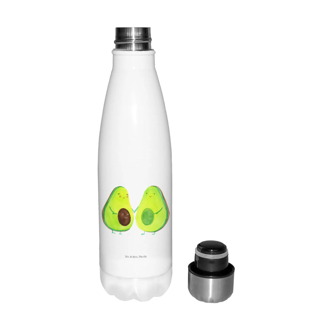 Thermosflasche Avocado Pärchen Isolierflasche, Thermoflasche, Trinkflasche, Thermos, Edelstahl, Avocado, Veggie, Vegan, Gesund, Avocuddle, Liebe, Schwangerschaft, Familie, Babyshower, Babyparty, Hochzeit, Kinder, Avocados, Geburt