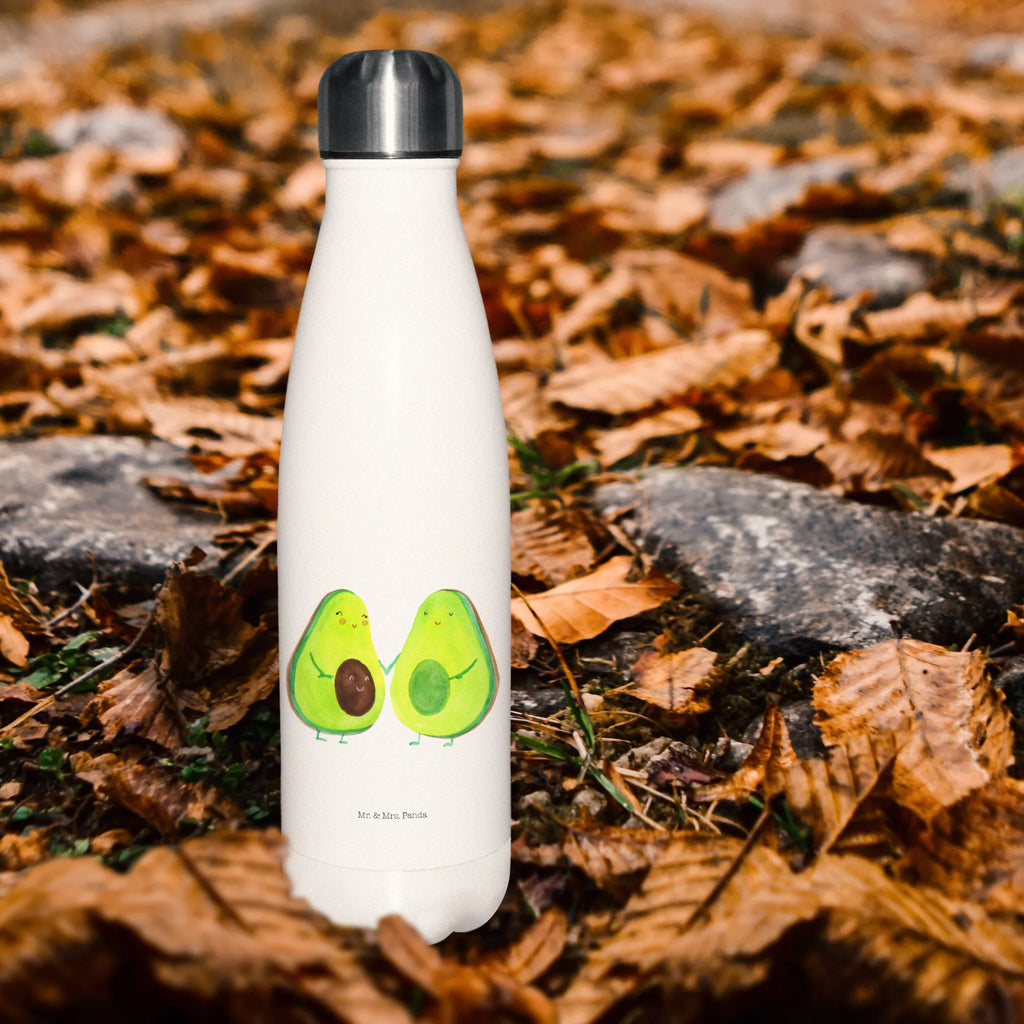 Thermosflasche Avocado Pärchen Isolierflasche, Thermoflasche, Trinkflasche, Thermos, Edelstahl, Avocado, Veggie, Vegan, Gesund, Avocuddle, Liebe, Schwangerschaft, Familie, Babyshower, Babyparty, Hochzeit, Kinder, Avocados, Geburt