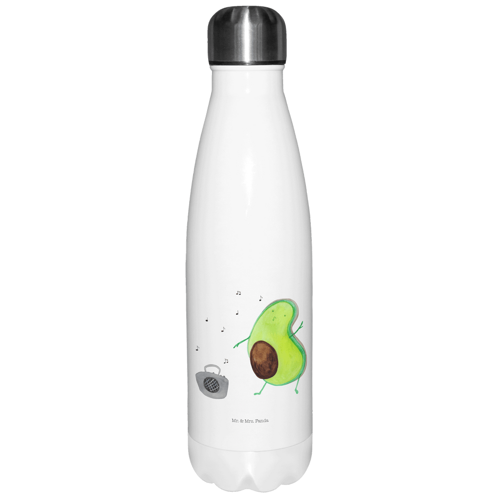 Thermosflasche Avocado tanzt Isolierflasche, Thermoflasche, Trinkflasche, Thermos, Edelstahl, Avocado, Veggie, Vegan, Gesund