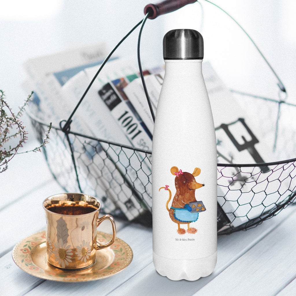 Thermosflasche Maus Kekse Isolierflasche, Thermoflasche, Trinkflasche, Thermos, Edelstahl, Winter, Weihnachten, Weihnachtsdeko, Nikolaus, Advent, Heiligabend, Wintermotiv, Maus, Kekse, backen, Weihnachtskekse, Plätzchen, Weihnachtsbäckerei, Chaosqueen