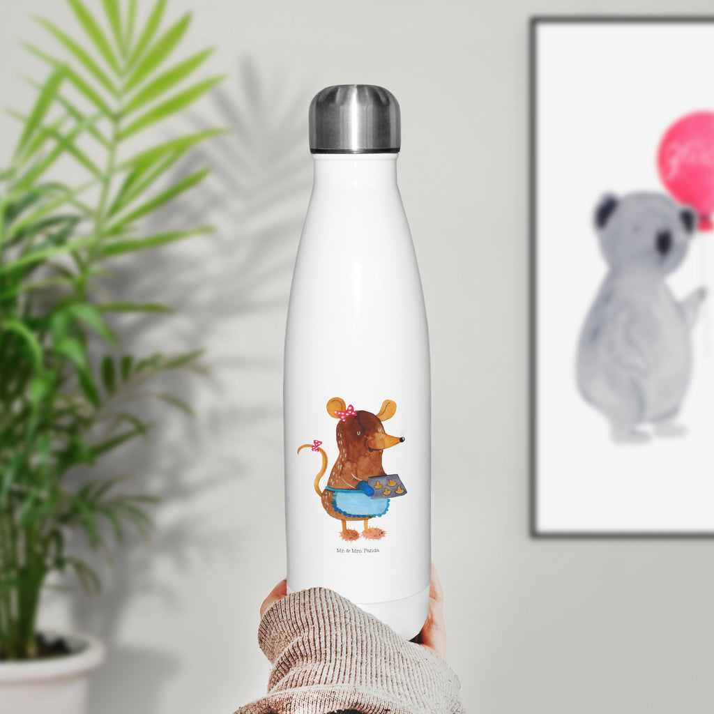 Thermosflasche Maus Kekse Isolierflasche, Thermoflasche, Trinkflasche, Thermos, Edelstahl, Winter, Weihnachten, Weihnachtsdeko, Nikolaus, Advent, Heiligabend, Wintermotiv, Maus, Kekse, backen, Weihnachtskekse, Plätzchen, Weihnachtsbäckerei, Chaosqueen