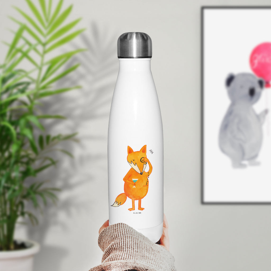 Thermosflasche Fuchs Lord Isolierflasche, Thermoflasche, Trinkflasche, Thermos, Edelstahl, Fuchs, Füchse, tröstende Worte, Spruch lustig, Liebeskummer Geschenk, Motivation Spruch, Problemlösung