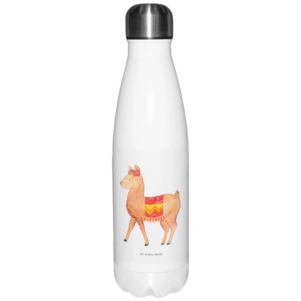 Thermosflasche Alpaka stolz Isolierflasche, Thermoflasche, Trinkflasche, Thermos, Edelstahl, Alpaka, Lama