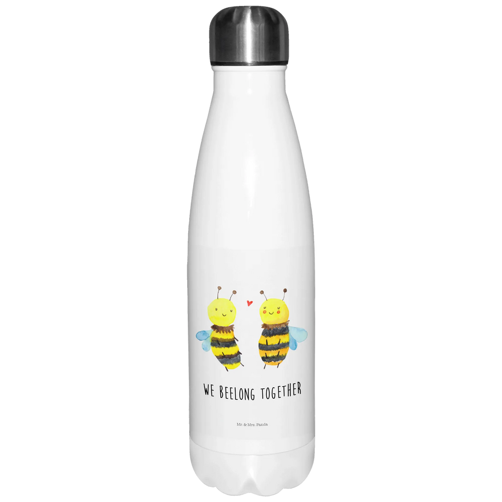 Thermosflasche Biene Verliebt Isolierflasche, Thermoflasche, Trinkflasche, Thermos, Edelstahl, Biene, Wespe, Hummel