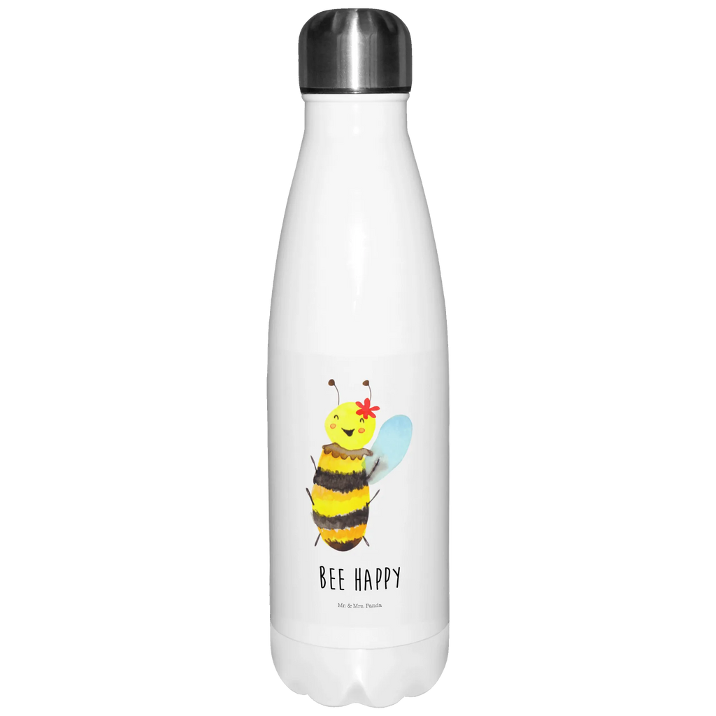 Thermosflasche Biene Happy Isolierflasche, Thermoflasche, Trinkflasche, Thermos, Edelstahl, Biene, Wespe, Hummel