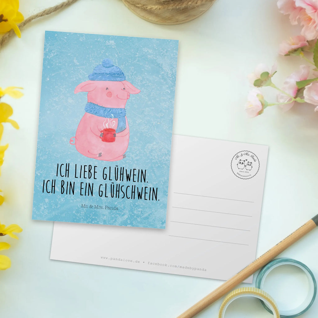 Postkarte Schwein Glühwein Postkarte, Karte, Geschenkkarte, Grußkarte, Einladung, Ansichtskarte, Geburtstagskarte, Einladungskarte, Dankeskarte, Ansichtskarten, Einladung Geburtstag, Einladungskarten Geburtstag, Winter, Weihnachten, Weihnachtsdeko, Nikolaus, Advent, Heiligabend, Wintermotiv, Glühschwein, Glühwein, Weihnachtsmarkt, Punsch