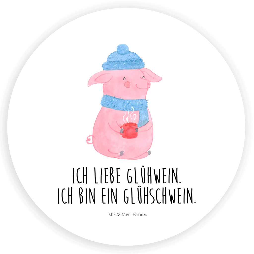 Rund Aufkleber Glühschwein Sticker, Aufkleber, Etikett, Kinder, rund, Winter, Weihnachten, Weihnachtsdeko, Nikolaus, Advent, Heiligabend, Wintermotiv, Glühschwein, Glühwein, Weihnachtsmarkt, Punsch