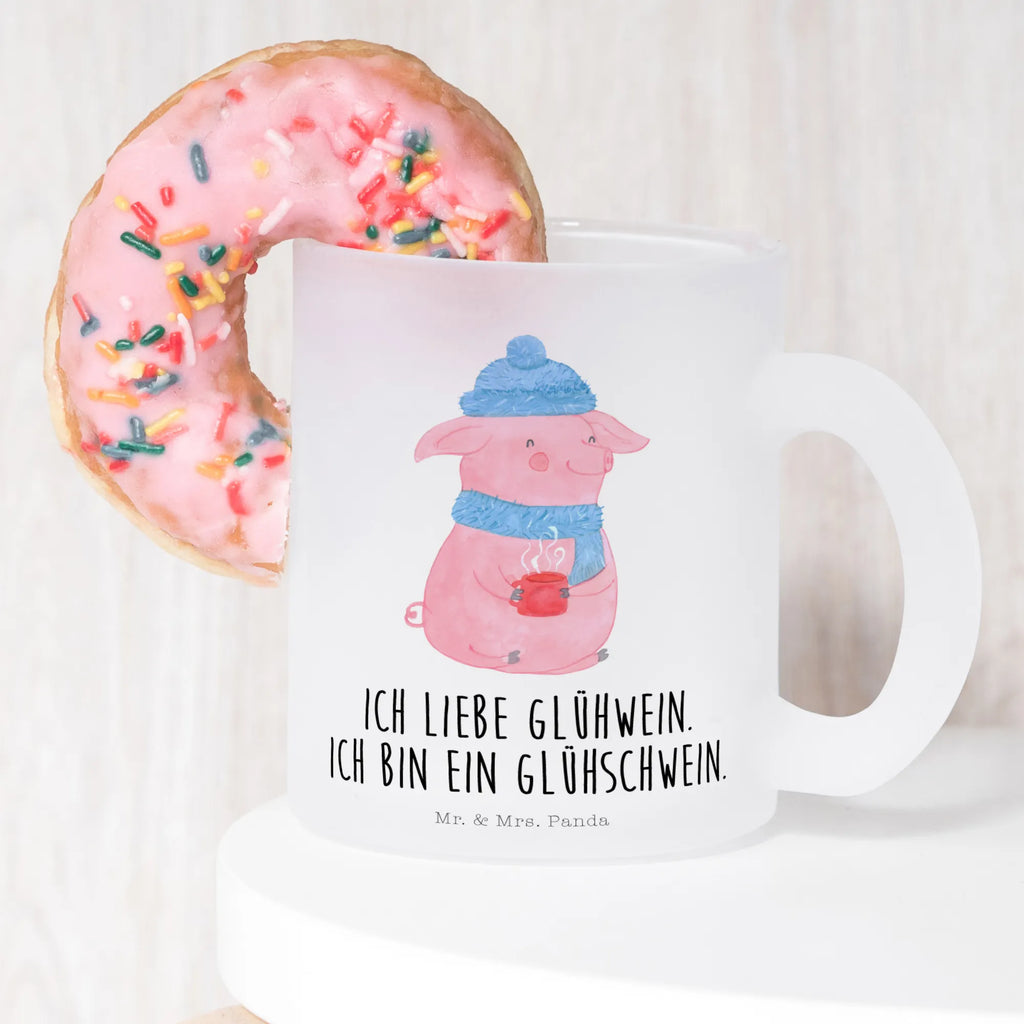 Teetasse Glühschwein Teetasse, Teeglas, Teebecher, Tasse mit Henkel, Tasse, Glas Teetasse, Teetasse aus Glas, Winter, Weihnachten, Weihnachtsdeko, Nikolaus, Advent, Heiligabend, Wintermotiv, Glühschwein, Glühwein, Weihnachtsmarkt, Punsch