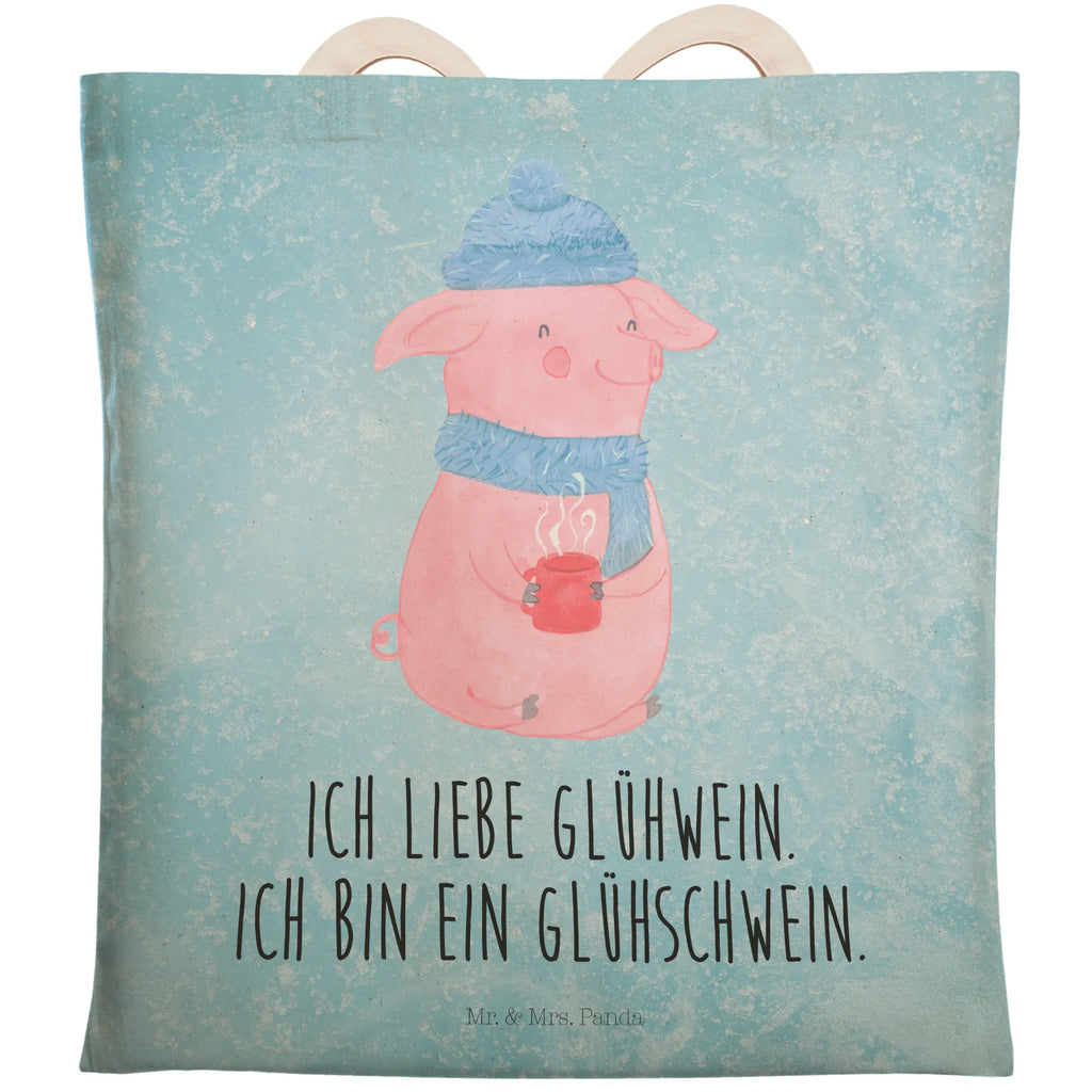 Einkaufstasche Glühschwein Tragetasche, Tasche, Beutel, Stofftasche, Baumwolltasche, Umhängetasche, Shopper, Einkaufstasche, Beuteltasche, Winter, Weihnachten, Weihnachtsdeko, Nikolaus, Advent, Heiligabend, Wintermotiv, Glühschwein, Glühwein, Weihnachtsmarkt, Punsch