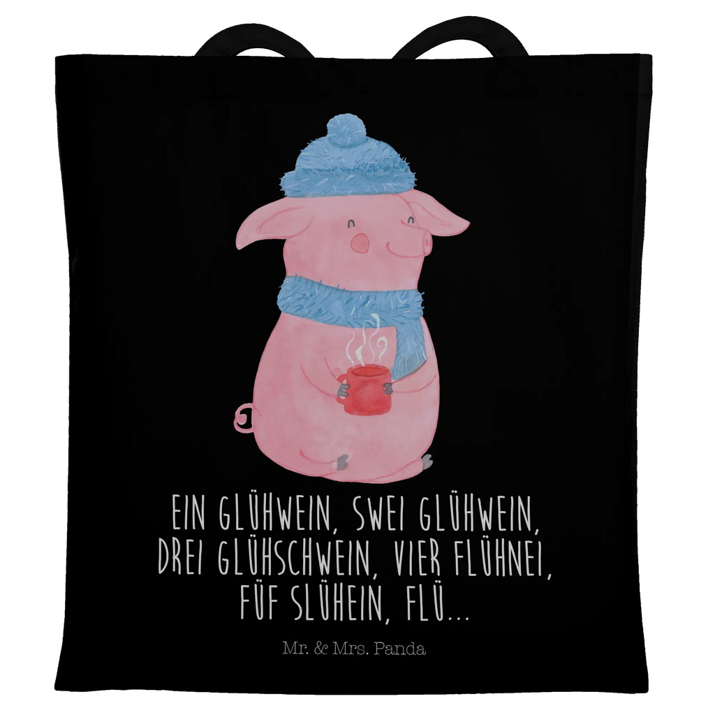 Tragetasche Lallelndes Glühschwein Beuteltasche, Beutel, Einkaufstasche, Jutebeutel, Stoffbeutel, Tasche, Shopper, Umhängetasche, Strandtasche, Schultertasche, Stofftasche, Tragetasche, Badetasche, Jutetasche, Einkaufstüte, Laptoptasche, Winter, Weihnachten, Weihnachtsdeko, Nikolaus, Advent, Heiligabend, Wintermotiv, Glühwein, Betrunken, Weihnachtsmarkt, Spruch