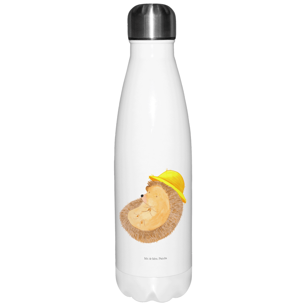 Thermosflasche Igel betet Isolierflasche, Thermoflasche, Trinkflasche, Thermos, Edelstahl, Tiermotive, Gute Laune, lustige Sprüche, Tiere, Igel, Igel mit Hut, Sonnenhut, Gott, Amen, beten, Leben, Dankbarkeit, Dankbar sein, dankbar, genießen