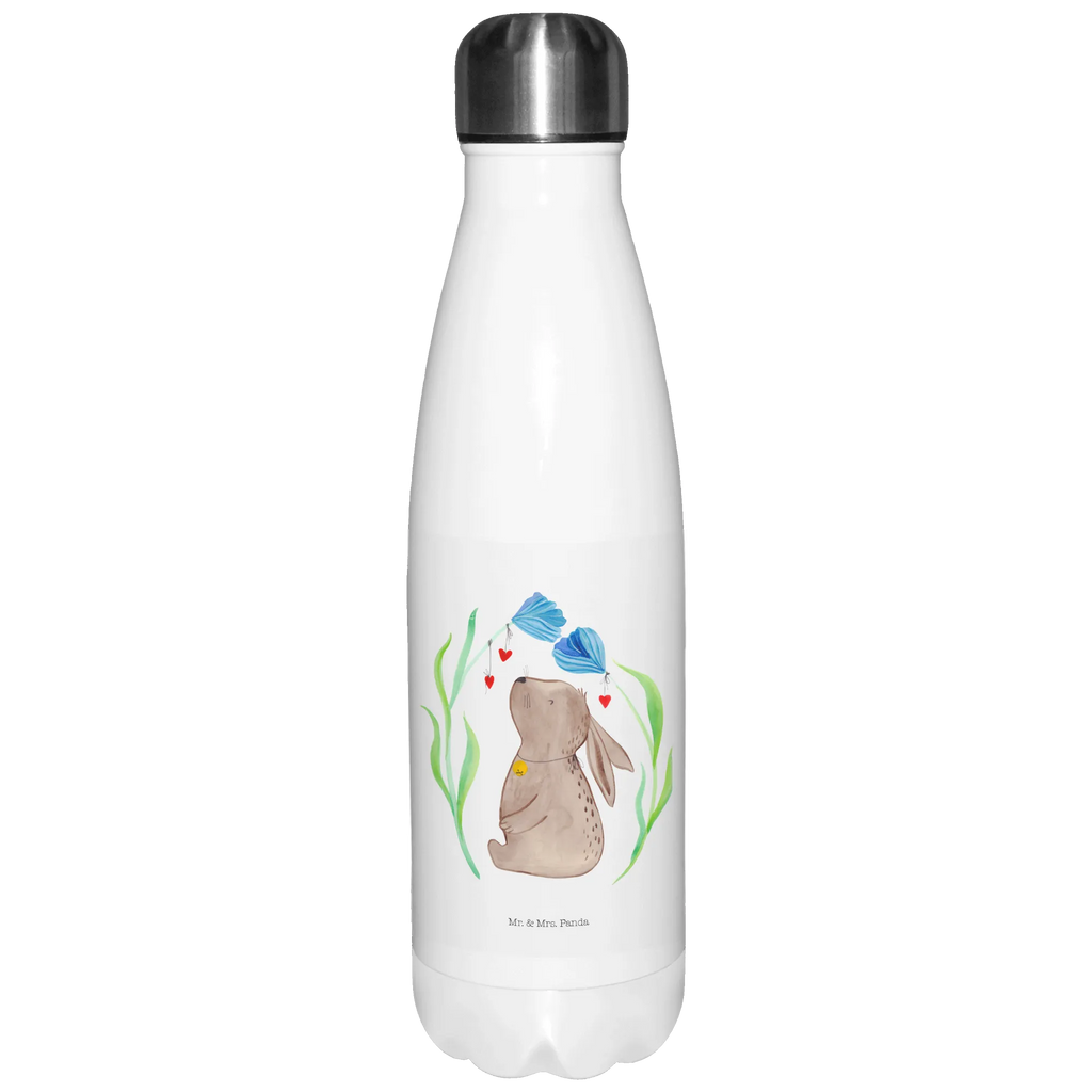 Thermosflasche Hase Blume Isolierflasche, Thermoflasche, Trinkflasche, Thermos, Edelstahl, Ostern, Osterhase, Ostergeschenke, Osternest, Osterdeko, Geschenke zu Ostern, Ostern Geschenk, Ostergeschenke Kinder, Ostern Kinder, Hase, Kaninchen, Kind, Taufe, Taufgeschenk, Geburt, Schwangerschaft, erstes Kind, Kindergeburtstag, Geburtstag, Hoffnung, Träume