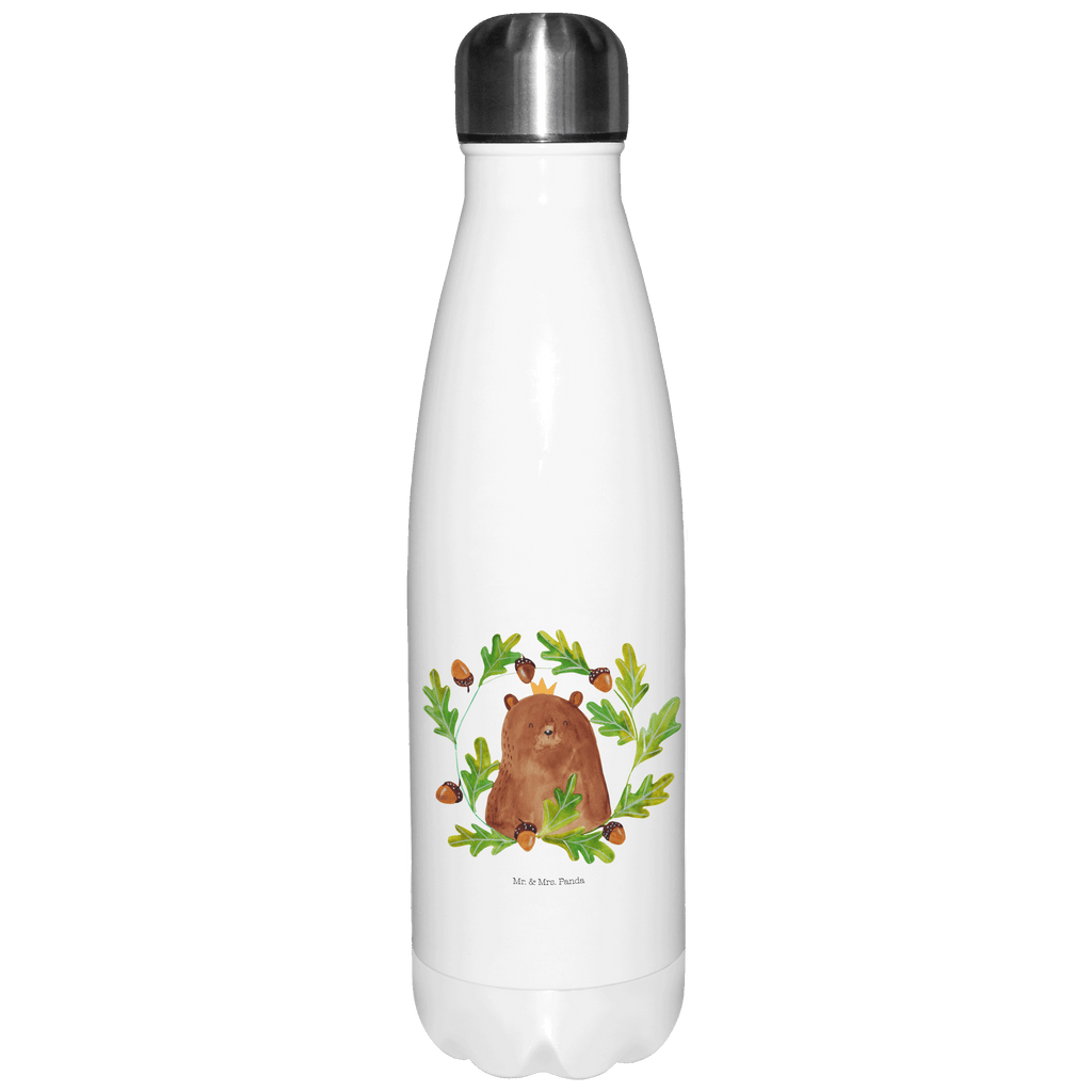 Thermosflasche Bär König Isolierflasche, Thermoflasche, Trinkflasche, Thermos, Edelstahl, Bär, Teddy, Teddybär, Papa, Papa Bär, bester Vater, bester Papa, weltbester Papa, Vatertag, Vater, Dad, Daddy, Papi