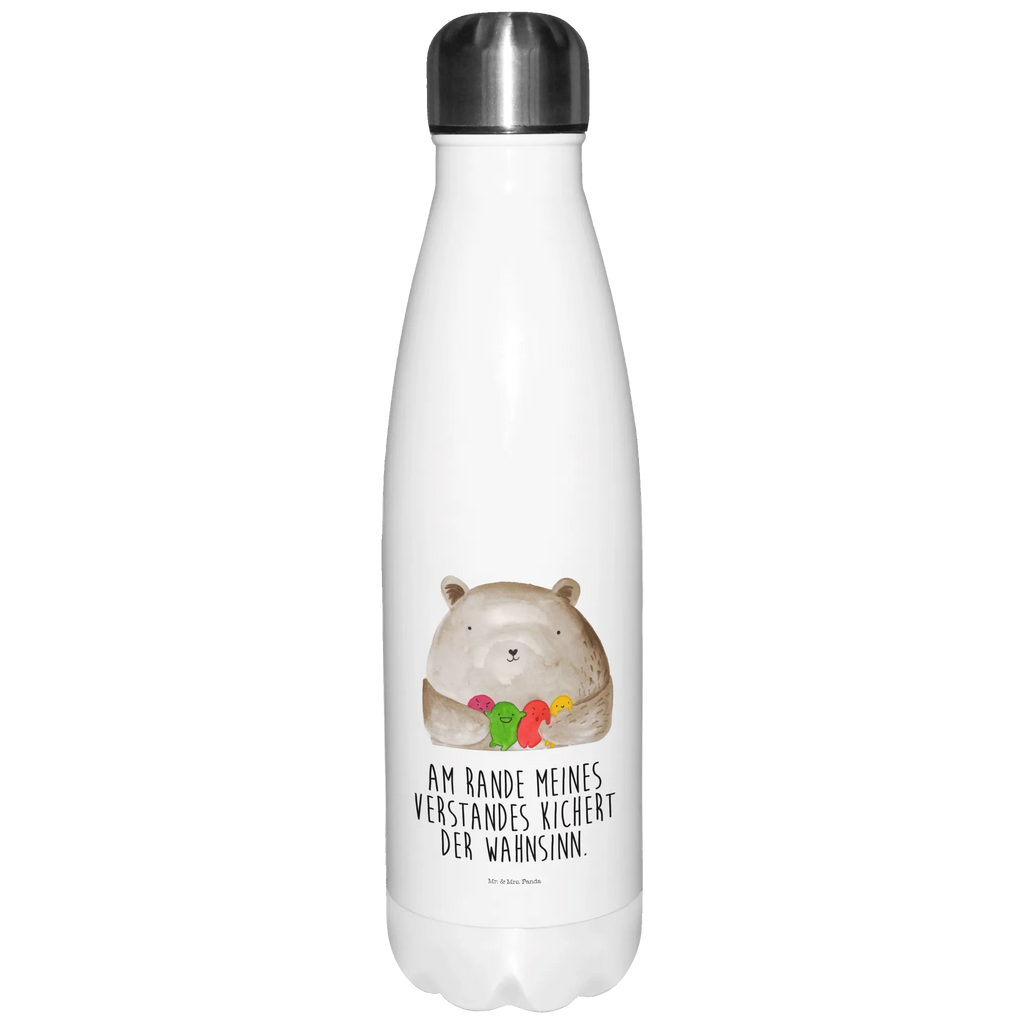 Thermosflasche Bär Gefühl Isolierflasche, Thermoflasche, Trinkflasche, Thermos, Edelstahl, Bär, Teddy, Teddybär, Wahnsinn, Verrückt, Durchgedreht