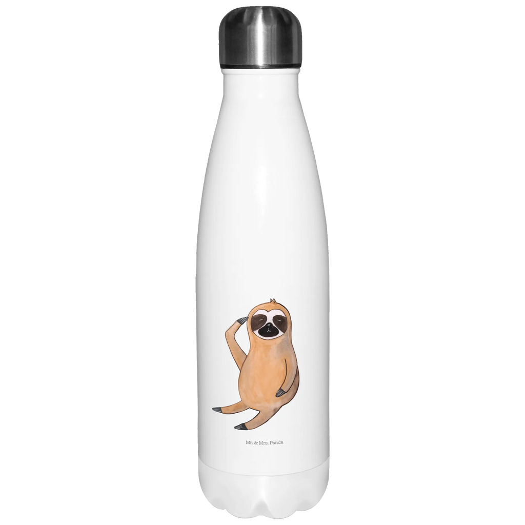 Thermosflasche Faultier Vogel Isolierflasche, Thermoflasche, Trinkflasche, Thermos, Edelstahl, Faultier, Faultier Geschenk, Faultier Deko, Faultiere, faul, Lieblingstier, Spinner, früher Vogel, der frühe Vogel, Frühaufsteher, Morgenmuffel, Vogel, Faultierwelt