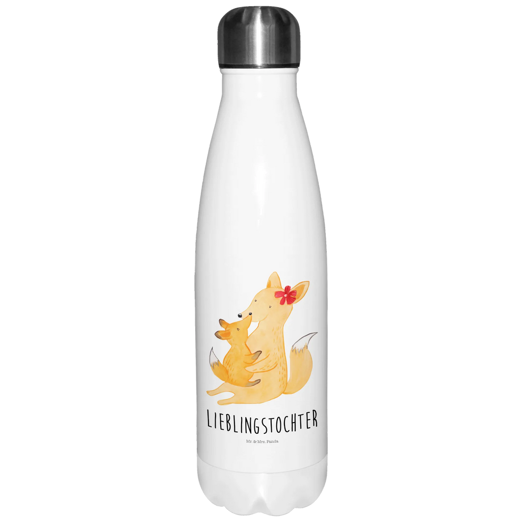 Thermosflasche Fuchs Mama & Kind Isolierflasche, Thermoflasche, Trinkflasche, Thermos, Edelstahl, Familie, Vatertag, Muttertag, Bruder, Schwester, Mama, Papa, Oma, Opa, Mutter, Tochter, Lieblingstochter, Beste Tochter, Geschenk