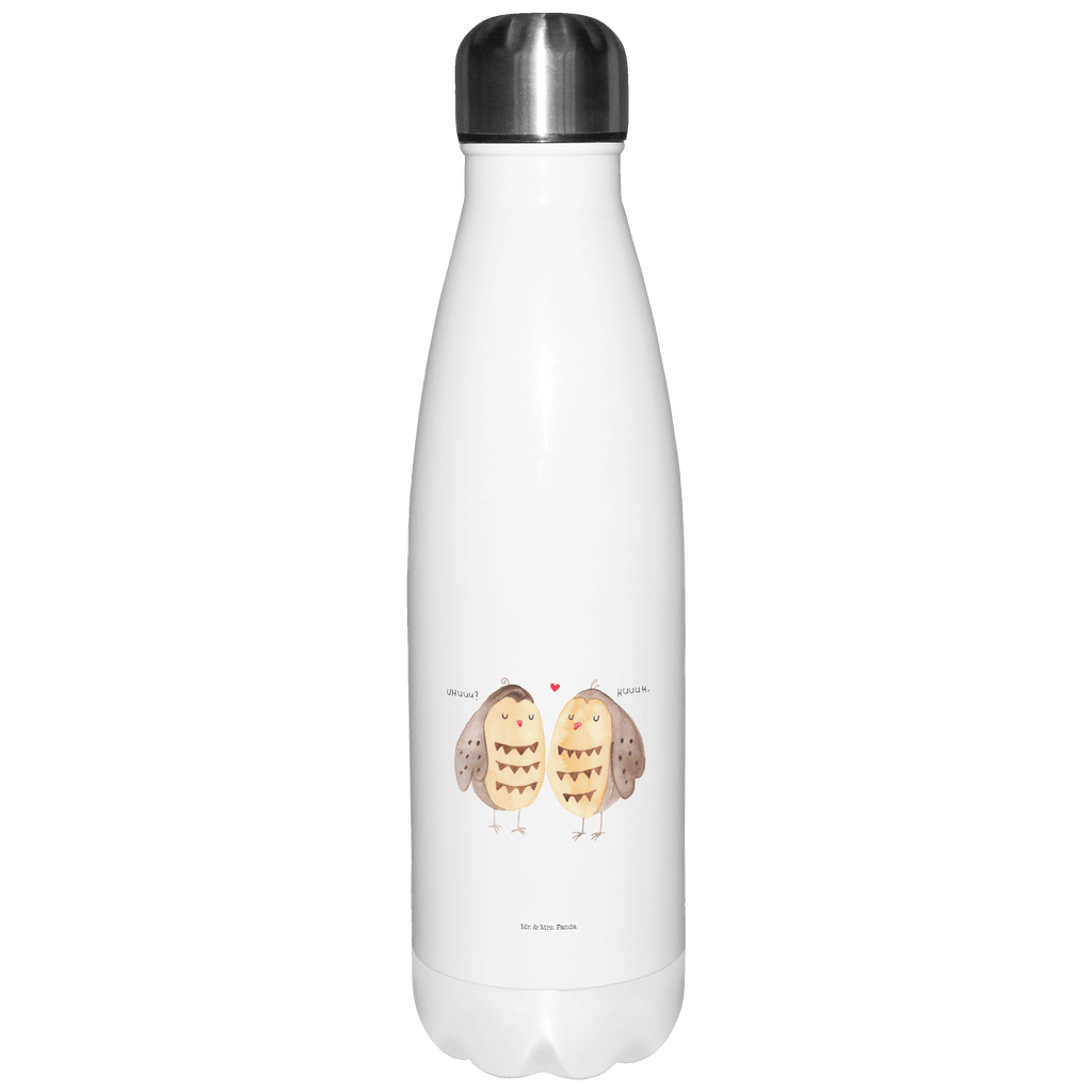 Thermosflasche Eule Liebe Isolierflasche, Thermoflasche, Trinkflasche, Thermos, Edelstahl, Eule, Eule Deko, Liebe, Hochzeit Spruch, Owl, All you need is love, Liebe Spruch, Freundin Geschenk, Freund, Wortspiel lustig