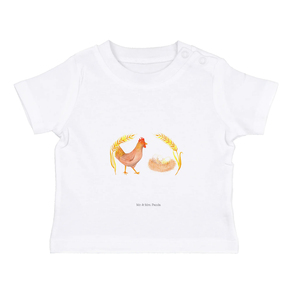 Organic Baby Shirt Huhn Stolz Baby T-Shirt, Jungen Baby T-Shirt, Mädchen Baby T-Shirt, Shirt, Bauernhof, Hoftiere, Landwirt, Landwirtin, Hahn, Henne, Hühner, Eier, Hof, Landleben, Motivation, Geburt, Magie, Spruch, Schwangerschaft