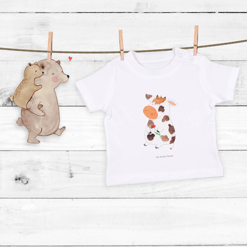 Organic Baby Shirt Kuh Baby T-Shirt, Jungen Baby T-Shirt, Mädchen Baby T-Shirt, Shirt, Bauernhof, Hoftiere, Landwirt, Landwirtin, Kuh, Kühe, Träume, Flausen, Spruch, Magie, Motivtion, Hof, Milch, Milchkuh