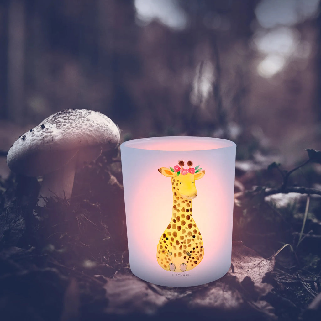 Windlicht Giraffe Blumenkranz Windlicht Glas, Teelichtglas, Teelichthalter, Teelichter, Kerzenglas, Windlicht Kerze, Kerzenlicht, Glas Windlicht, Windlicht Zur Hochzeit, Windlicht Deko, Windlicht Hochzeit, Teelichtgläser, Windlicht Dekorieren, Afrika, Wildtiere, Giraffe, Blumenkranz, Abenteurer, Selbstliebe, Freundin