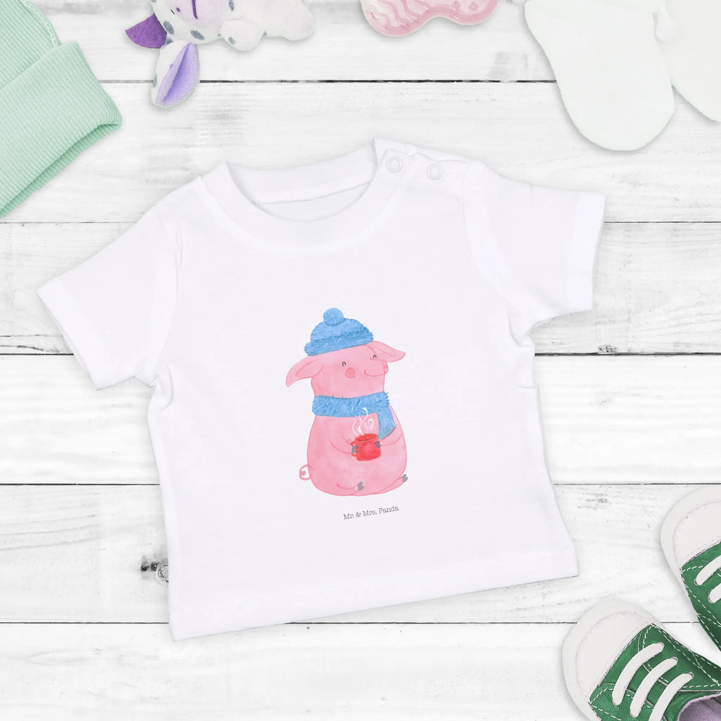 Organic Baby Shirt Schweinchen Glühwein Baby T-Shirt, Jungen Baby T-Shirt, Mädchen Baby T-Shirt, Shirt, Winter, Weihnachten, Weihnachtsdeko, Nikolaus, Advent, Heiligabend, Wintermotiv, Glühwein, Betrunken, Weihnachtsmarkt, Spruch