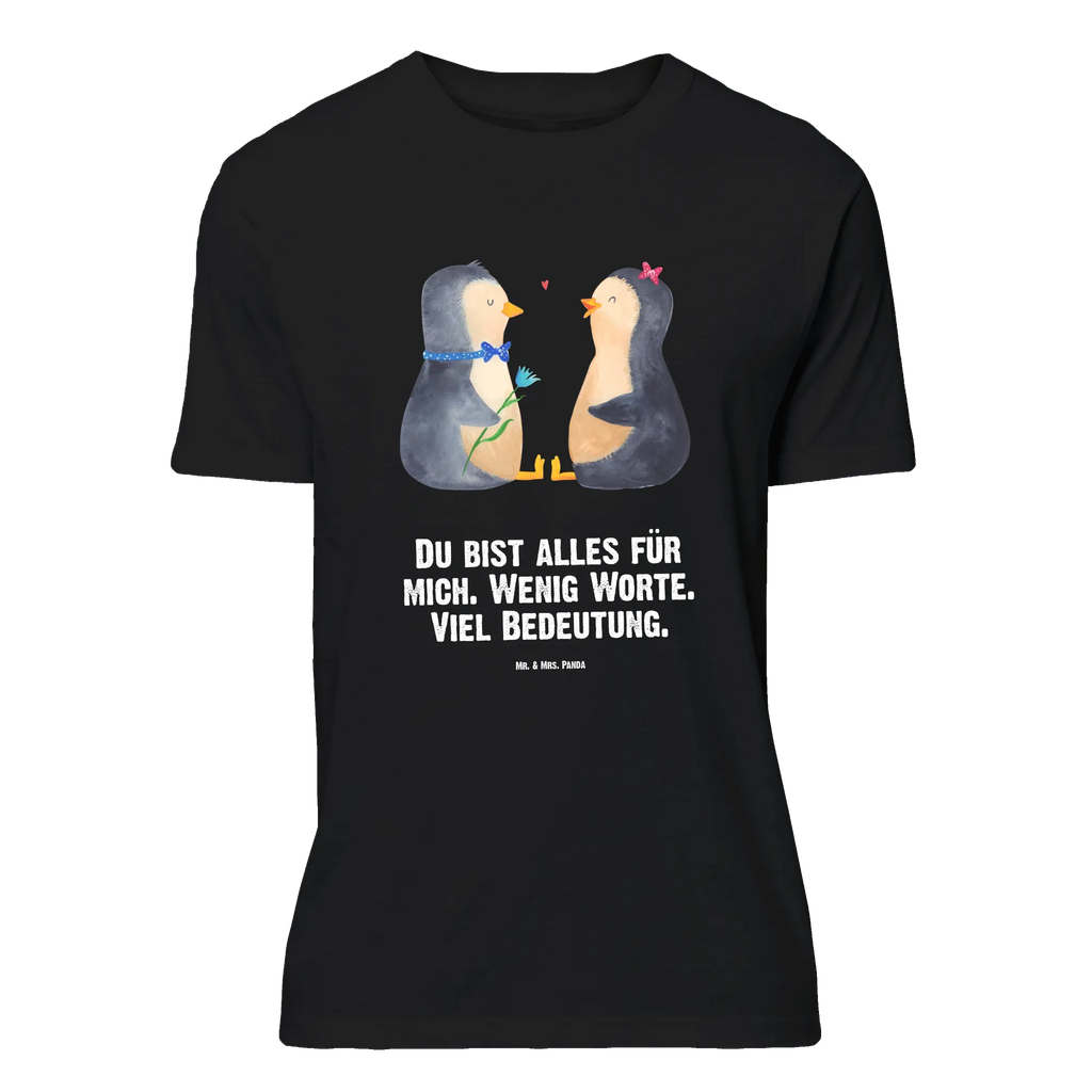 T-Shirt Standard Pinguin Pärchen T-Shirt, Shirt, Tshirt, Lustiges T-Shirt, T-Shirt mit Spruch, Party, Junggesellenabschied, Jubiläum, Geburstag, Herrn, Damen, Männer, Frauen, Schlafshirt, Nachthemd, Sprüche, Pinguin, Pinguine, Liebe, Liebespaar, Liebesbeweis, Liebesgeschenk, Verlobung, Jahrestag, Hochzeitstag, Hochzeit, Hochzeitsgeschenk, große Liebe, Traumpaar