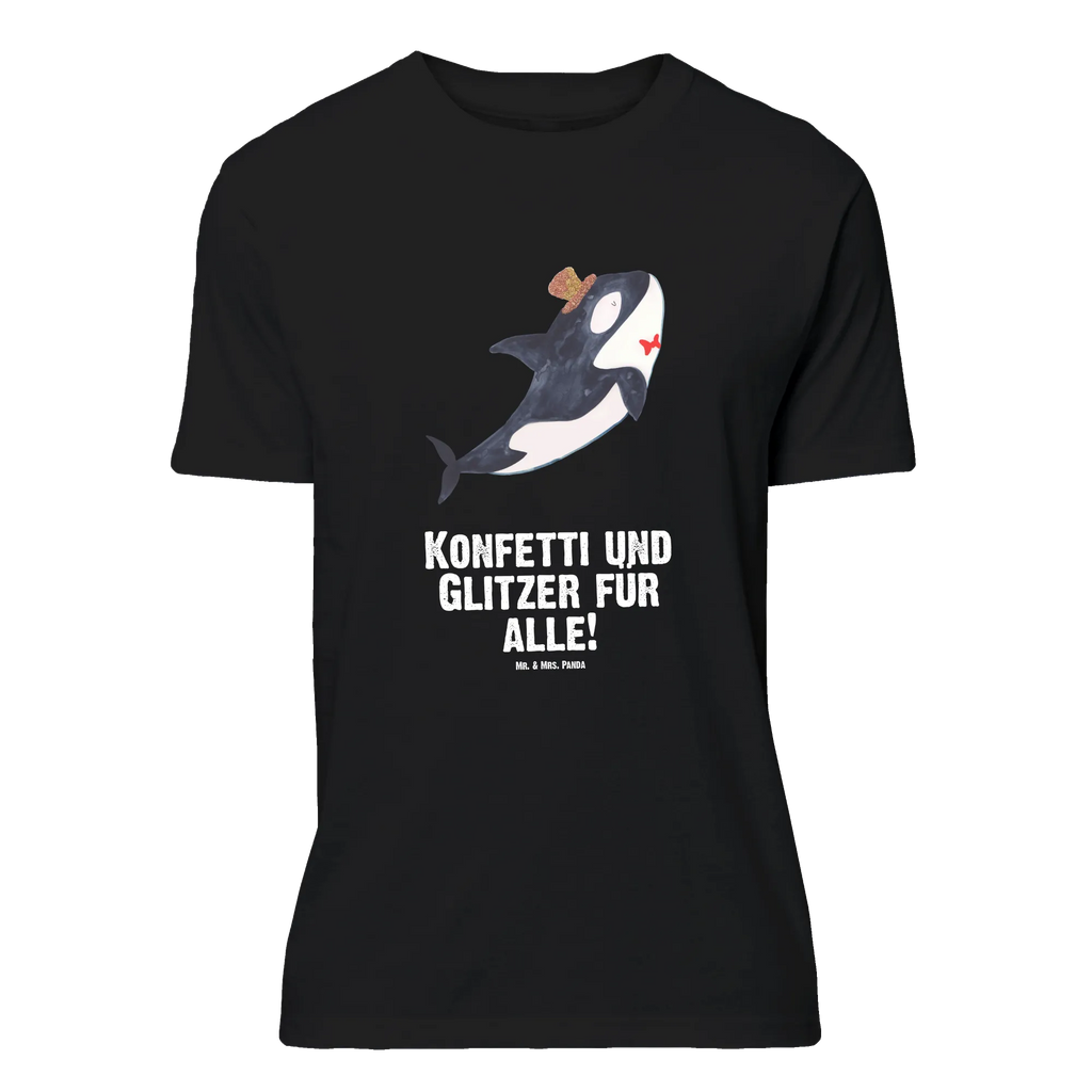 T-Shirt Standard Orca Zylinder T-Shirt, Shirt, Tshirt, Lustiges T-Shirt, T-Shirt mit Spruch, Party, Junggesellenabschied, Jubiläum, Geburstag, Herrn, Damen, Männer, Frauen, Schlafshirt, Nachthemd, Sprüche, Meerestiere, Meer, Urlaub, Narwal, Glitter, Konfetti, Glitzer, Geburtstag, Feier, Fete, Fest, Glückwunsch, Orca