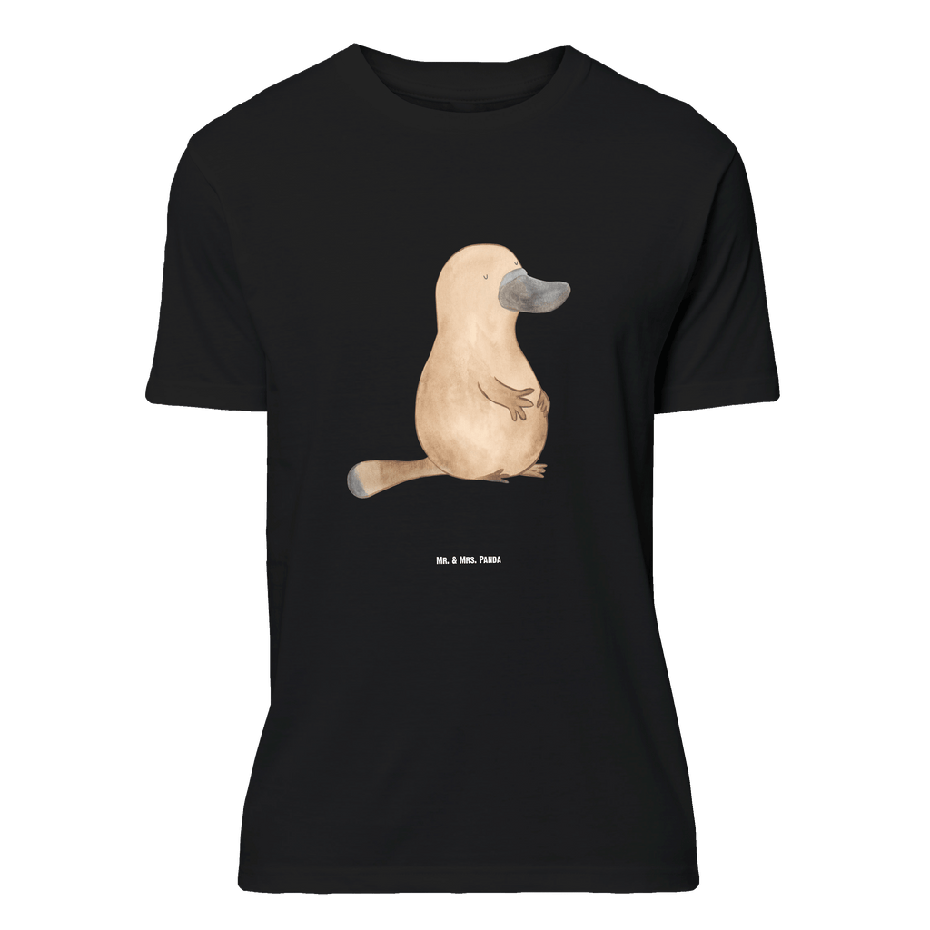 T-Shirt Standard Schnabeltier mutig T-Shirt, Shirt, Tshirt, Lustiges T-Shirt, T-Shirt mit Spruch, Party, Junggesellenabschied, Jubiläum, Geburstag, Herrn, Damen, Männer, Frauen, Schlafshirt, Nachthemd, Sprüche, Meerestiere, Meer, Urlaub, Schnabeltier, Mut, mutig, Lebensweisheit, Schnabeltiere, Motivation, Training, Büro, Arbeit, Neuanfang, Neustart, Weltreise, Raodtrip