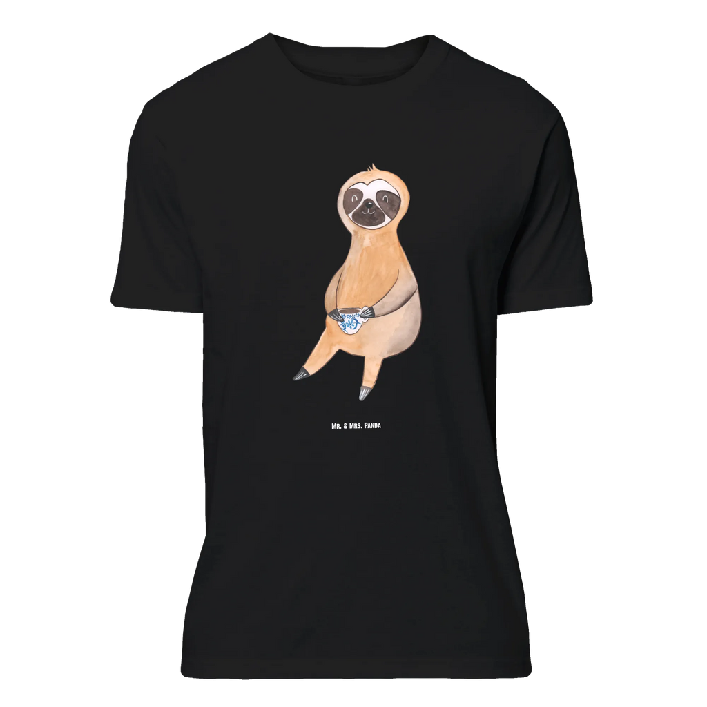 T-Shirt Standard Faultier Kaffee T-Shirt, Shirt, Tshirt, Lustiges T-Shirt, T-Shirt mit Spruch, Party, Junggesellenabschied, Jubiläum, Geburstag, Herrn, Damen, Männer, Frauen, Schlafshirt, Nachthemd, Sprüche, Faultier, Faultier Geschenk, Faultier Deko, Faultiere, faul, Lieblingstier, Kaffee, erster Kaffee, Morgenmuffel, Frühaufsteher, Kaffeetasse, Genießer, Coffee, Kaffeegetränk