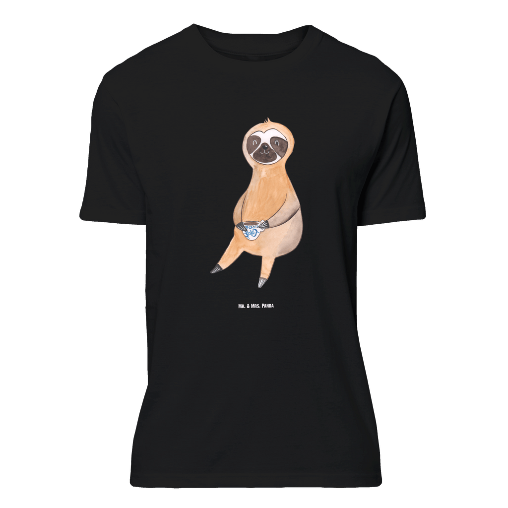 T-Shirt Standard Faultier Kaffee T-Shirt, Shirt, Tshirt, Lustiges T-Shirt, T-Shirt mit Spruch, Party, Junggesellenabschied, Jubiläum, Geburstag, Herrn, Damen, Männer, Frauen, Schlafshirt, Nachthemd, Sprüche, Faultier, Faultier Geschenk, Faultier Deko, Faultiere, faul, Lieblingstier, Kaffee, erster Kaffee, Morgenmuffel, Frühaufsteher, Kaffeetasse, Genießer, Coffee, Kaffeegetränk