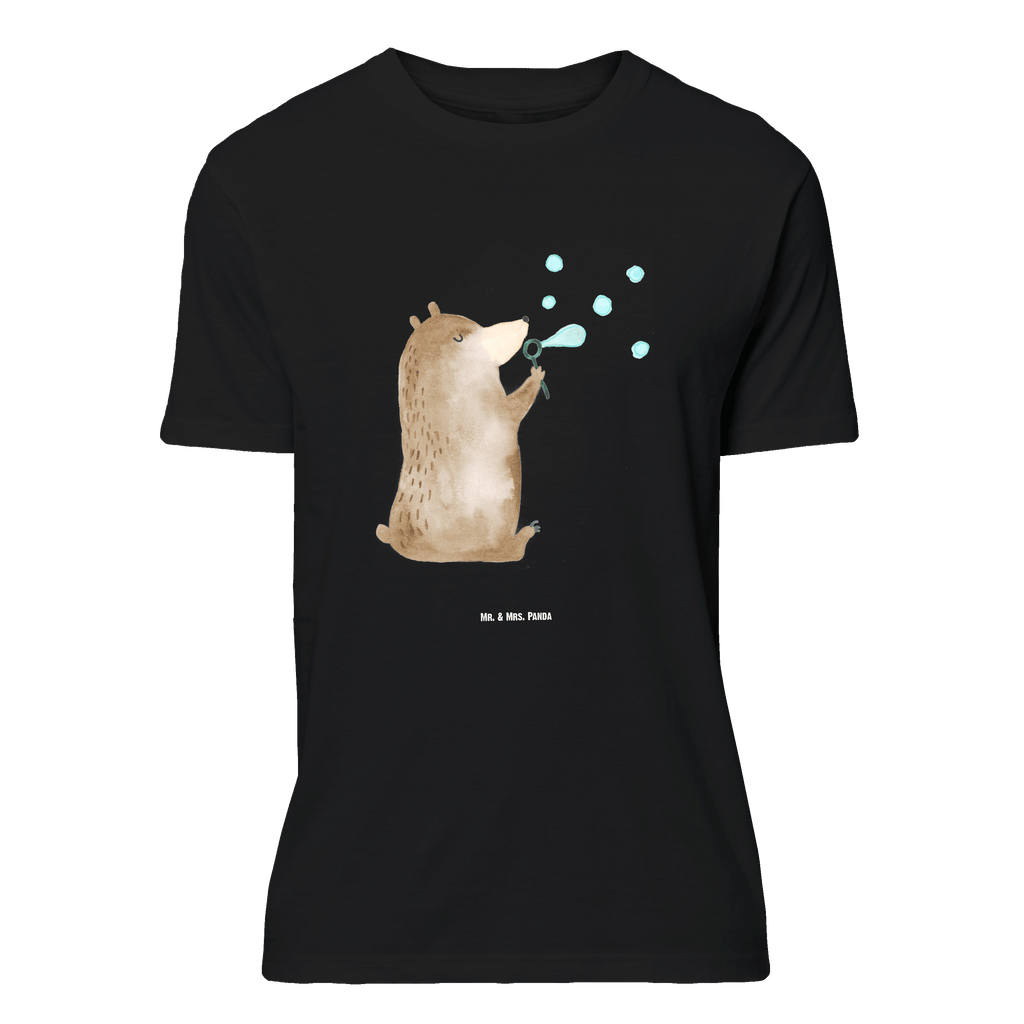 T-Shirt Standard Bär Seifenblasen T-Shirt, Shirt, Tshirt, Lustiges T-Shirt, T-Shirt mit Spruch, Party, Junggesellenabschied, Jubiläum, Geburstag, Herrn, Damen, Männer, Frauen, Schlafshirt, Nachthemd, Sprüche, Bär, Teddy, Teddybär, Seifenblasen Bär Lustig Sein Glücklich Traurig Happy