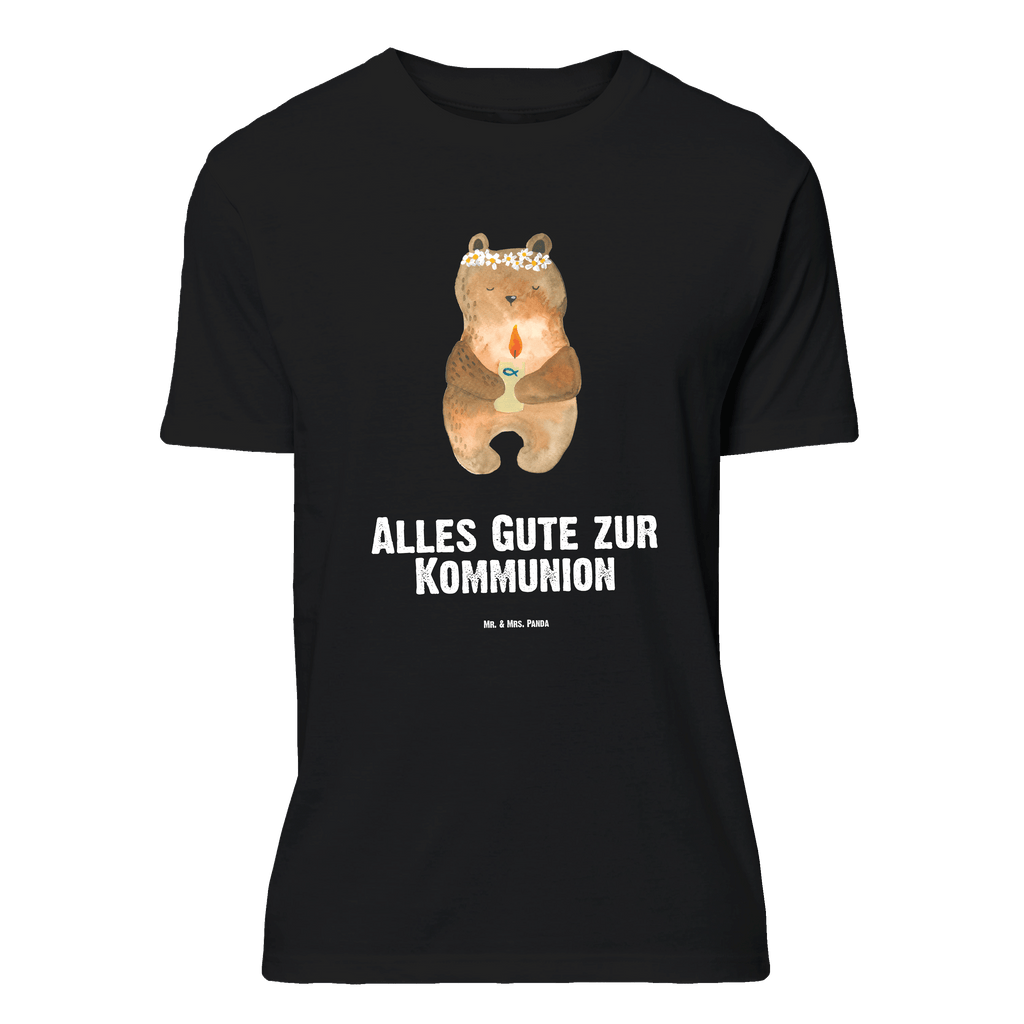 T-Shirt Standard Kommunion-Bär T-Shirt, Shirt, Tshirt, Lustiges T-Shirt, T-Shirt mit Spruch, Party, Junggesellenabschied, Jubiläum, Geburstag, Herrn, Damen, Männer, Frauen, Schlafshirt, Nachthemd, Sprüche, Bär, Teddy, Teddybär, Kommunion, Gottes Segen, Taufkerze, katholisch