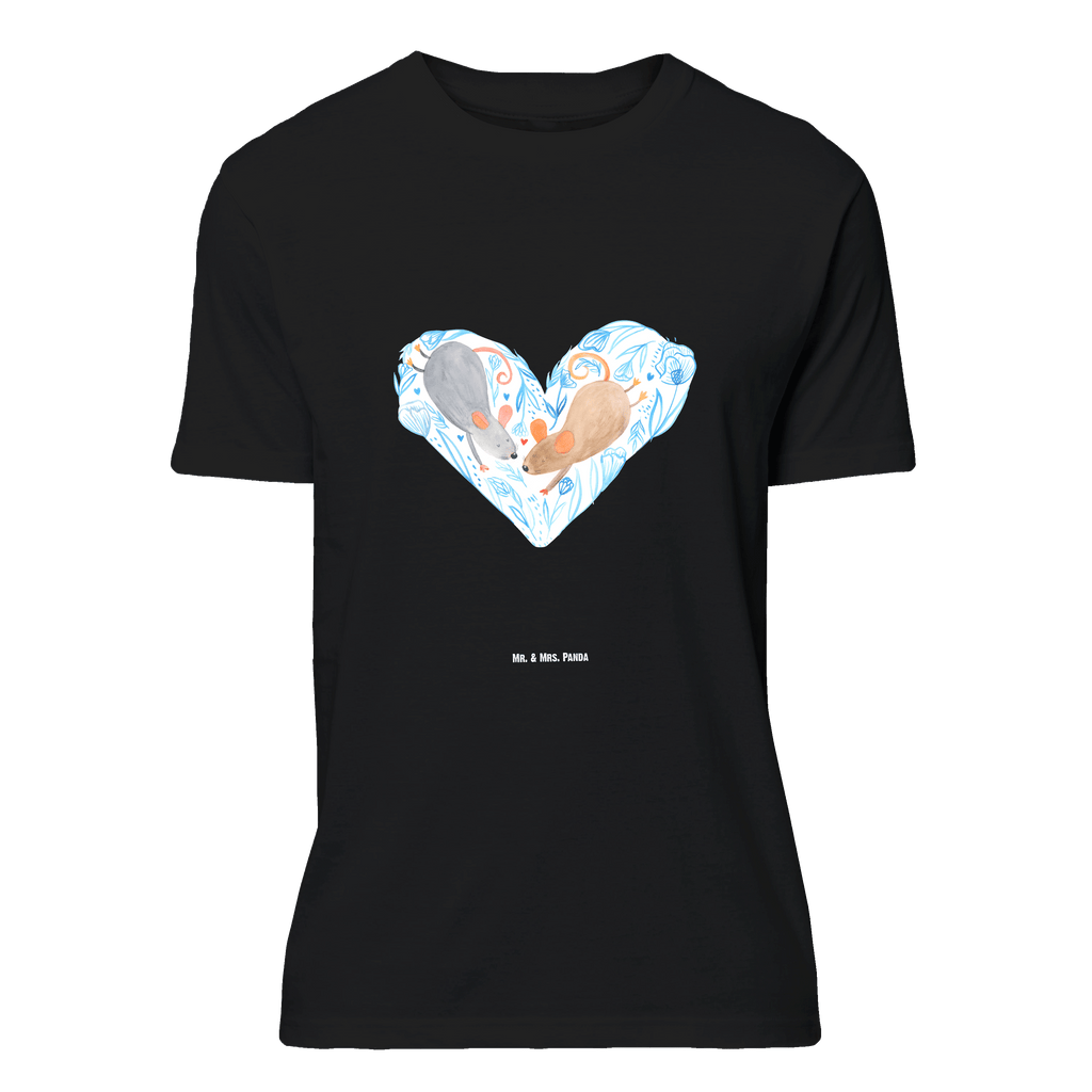 T-Shirt Standard Mäuse Herz T-Shirt, Shirt, Tshirt, Lustiges T-Shirt, T-Shirt mit Spruch, Party, Junggesellenabschied, Jubiläum, Geburstag, Herrn, Damen, Männer, Frauen, Schlafshirt, Nachthemd, Sprüche, Liebe, Partner, Freund, Freundin, Ehemann, Ehefrau, Heiraten, Verlobung, Heiratsantrag, Liebesgeschenk, Jahrestag, Hocheitstag, Maus, Mäuse, Liebesbotschaft, Liebesbeweis, Hochzeit, Lieblingsmensch, Gemeinsamkeit, Love, Geschenk für zwei