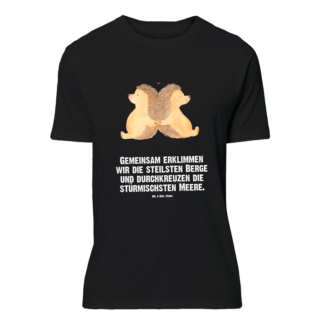 T-Shirt Standard Igel händchenhaltend T-Shirt, Shirt, Tshirt, Lustiges T-Shirt, T-Shirt mit Spruch, Party, Junggesellenabschied, Jubiläum, Geburstag, Herrn, Damen, Männer, Frauen, Schlafshirt, Nachthemd, Sprüche, Liebe, Partner, Freund, Freundin, Ehemann, Ehefrau, Heiraten, Verlobung, Heiratsantrag, Liebesgeschenk, Jahrestag, Hocheitstag, Igel, Igelliebe, Hand in Hand, Liebesbeweis, große Liebe, Liebesbotschaft, Hochzeit, Lieblingsmensch, Gemeinsamkeit, Love, Geschenk für zwei