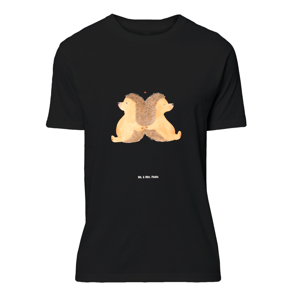 T-Shirt Standard Igel händchenhaltend T-Shirt, Shirt, Tshirt, Lustiges T-Shirt, T-Shirt mit Spruch, Party, Junggesellenabschied, Jubiläum, Geburstag, Herrn, Damen, Männer, Frauen, Schlafshirt, Nachthemd, Sprüche, Liebe, Partner, Freund, Freundin, Ehemann, Ehefrau, Heiraten, Verlobung, Heiratsantrag, Liebesgeschenk, Jahrestag, Hocheitstag, Igel, Igelliebe, Hand in Hand, Liebesbeweis, große Liebe, Liebesbotschaft, Hochzeit, Lieblingsmensch, Gemeinsamkeit, Love, Geschenk für zwei