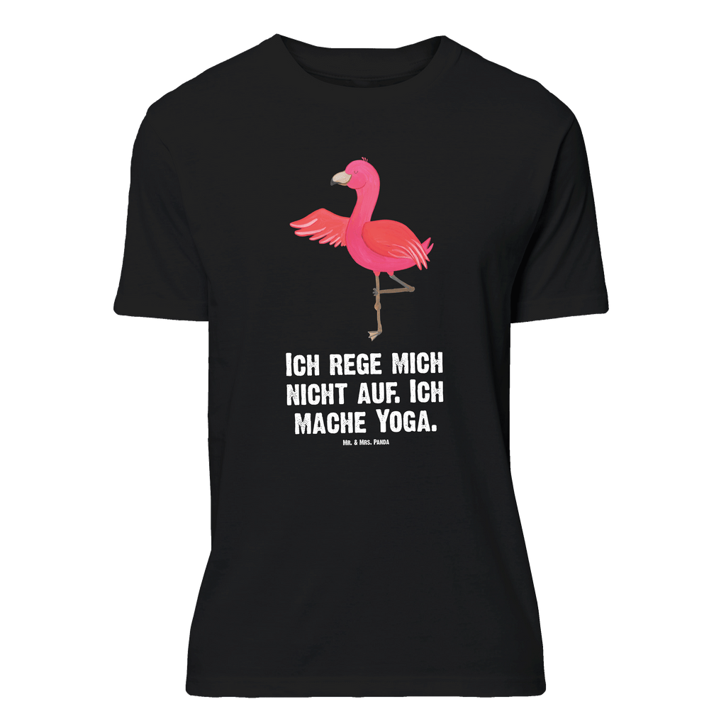 T-Shirt Standard Flamingo Yoga T-Shirt, Shirt, Tshirt, Lustiges T-Shirt, T-Shirt mit Spruch, Party, Junggesellenabschied, Jubiläum, Geburstag, Herrn, Damen, Männer, Frauen, Schlafshirt, Nachthemd, Sprüche, Flamingo, Vogel, Yoga, Namaste, Achtsamkeit, Yoga-Übung, Entspannung, Ärger, Aufregen, Tiefenentspannung