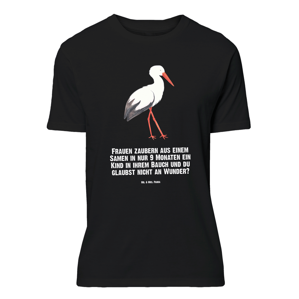 T-Shirt Standard Storch T-Shirt, Shirt, Tshirt, Lustiges T-Shirt, T-Shirt mit Spruch, Party, Junggesellenabschied, Jubiläum, Geburstag, Herrn, Damen, Männer, Frauen, Schlafshirt, Nachthemd, Sprüche, Tiermotive, Gute Laune, lustige Sprüche, Tiere, Storch, Störche, Schwangerschaft, Geburt, Mutter, Mütter, Mutter werden, Schwanger, Babybauch, Baby