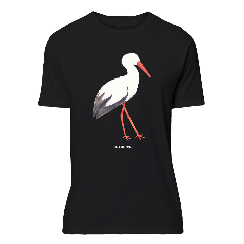 T-Shirt Standard Storch T-Shirt, Shirt, Tshirt, Lustiges T-Shirt, T-Shirt mit Spruch, Party, Junggesellenabschied, Jubiläum, Geburstag, Herrn, Damen, Männer, Frauen, Schlafshirt, Nachthemd, Sprüche, Tiermotive, Gute Laune, lustige Sprüche, Tiere, Storch, Störche, Schwangerschaft, Geburt, Mutter, Mütter, Mutter werden, Schwanger, Babybauch, Baby