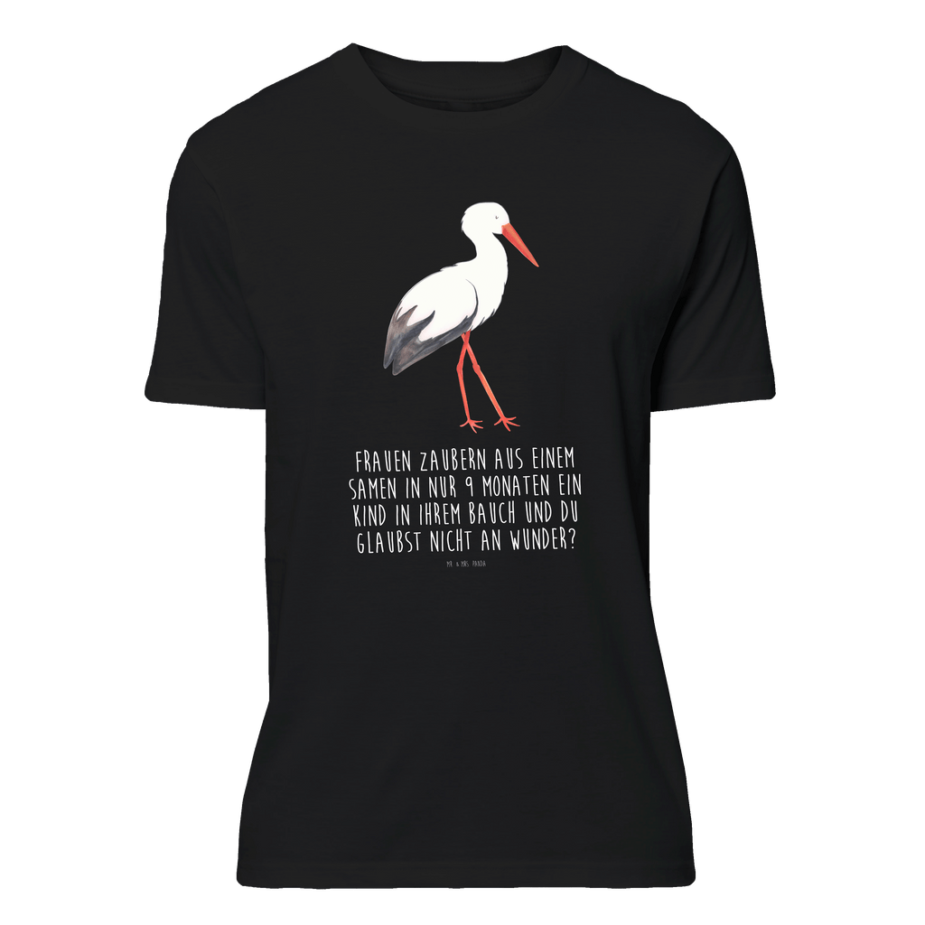 T-Shirt Standard Storch T-Shirt, Shirt, Tshirt, Lustiges T-Shirt, T-Shirt mit Spruch, Party, Junggesellenabschied, Jubiläum, Geburstag, Herrn, Damen, Männer, Frauen, Schlafshirt, Nachthemd, Sprüche, Tiermotive, Gute Laune, lustige Sprüche, Tiere, Storch, Störche, Schwangerschaft, Geburt, Mutter, Mütter, Mutter werden, Schwanger, Babybauch, Baby