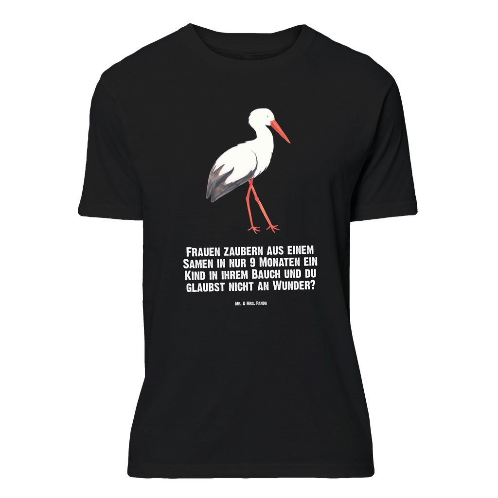 T-Shirt Standard Storch T-Shirt, Shirt, Tshirt, Lustiges T-Shirt, T-Shirt mit Spruch, Party, Junggesellenabschied, Jubiläum, Geburstag, Herrn, Damen, Männer, Frauen, Schlafshirt, Nachthemd, Sprüche, Tiermotive, Gute Laune, lustige Sprüche, Tiere, Storch, Störche, Schwangerschaft, Geburt, Mutter, Mütter, Mutter werden, Schwanger, Babybauch, Baby