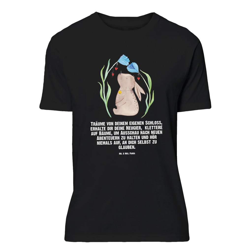 T-Shirt Standard Hase Blume T-Shirt, Shirt, Tshirt, Lustiges T-Shirt, T-Shirt mit Spruch, Party, Junggesellenabschied, Jubiläum, Geburstag, Herrn, Damen, Männer, Frauen, Schlafshirt, Nachthemd, Sprüche, Ostern, Osterhase, Ostergeschenke, Osternest, Osterdeko, Geschenke zu Ostern, Ostern Geschenk, Ostergeschenke Kinder, Ostern Kinder, Hase, Kaninchen, Kind, Taufe, Taufgeschenk, Geburt, Schwangerschaft, erstes Kind, Kindergeburtstag, Geburtstag, Hoffnung, Träume