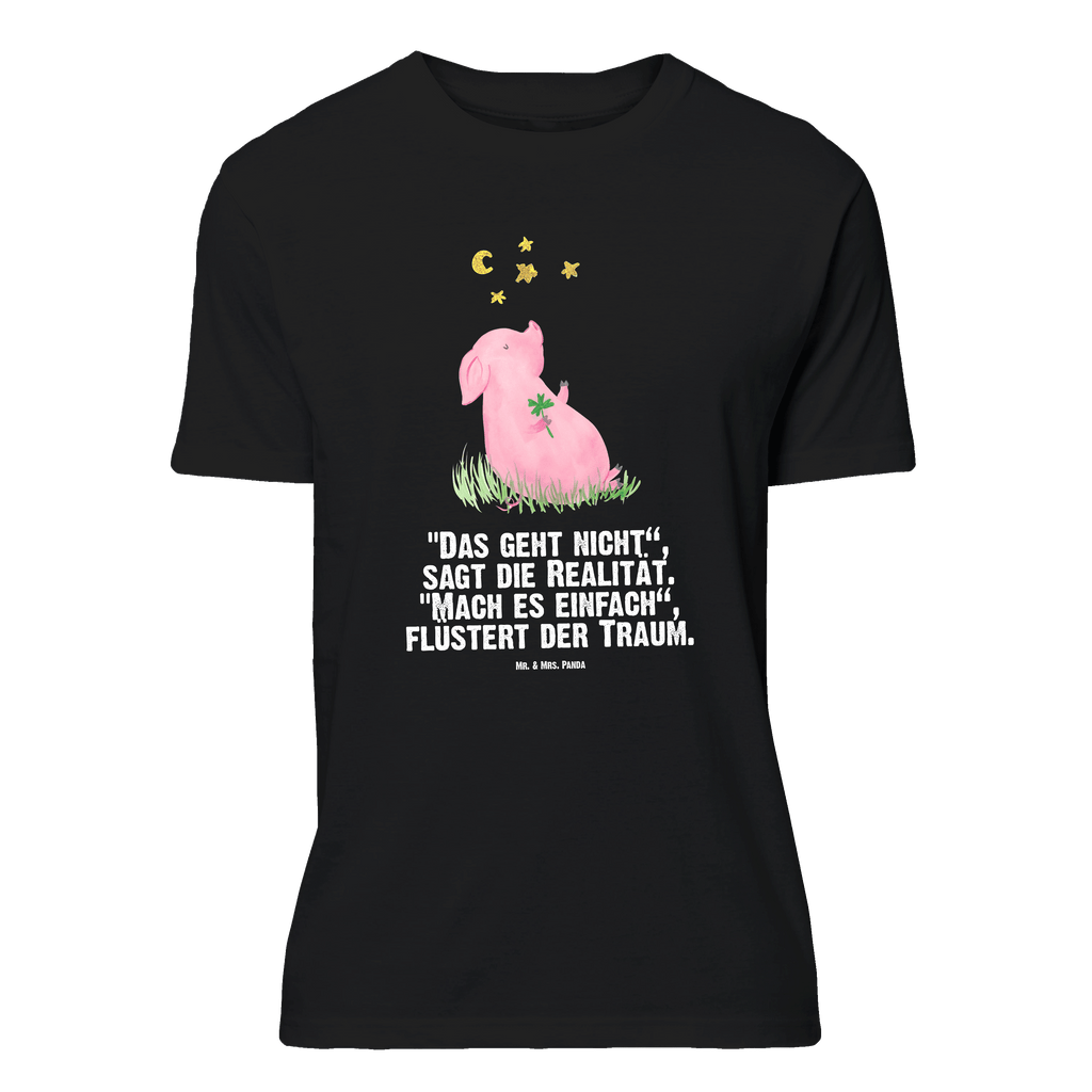 T-Shirt Standard Glücksschwein T-Shirt, Shirt, Tshirt, Lustiges T-Shirt, T-Shirt mit Spruch, Party, Junggesellenabschied, Jubiläum, Geburstag, Herrn, Damen, Männer, Frauen, Schlafshirt, Nachthemd, Sprüche, Tiermotive, Gute Laune, lustige Sprüche, Tiere, Glücksschwein. Glück, Schwein, Schweinchen, Sterne, Sernchen, Ziele, Träume, Motivation, Glücksbringer