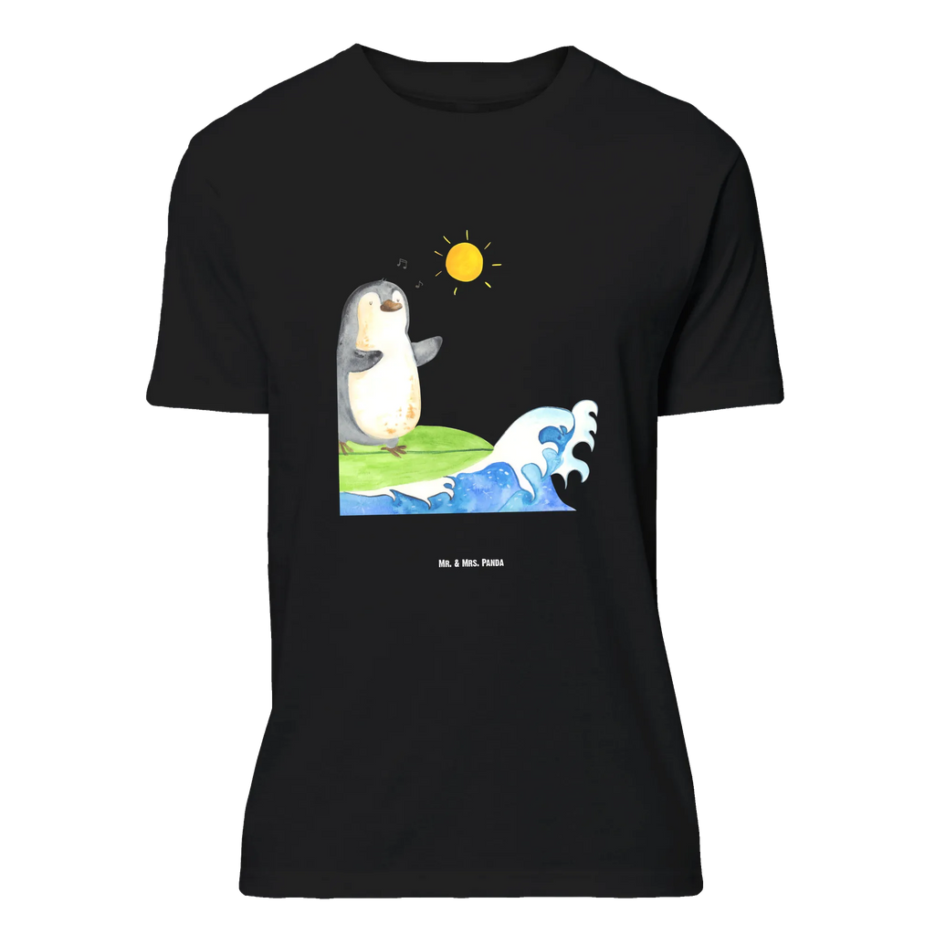 T-Shirt Standard Pinguin Surfer T-Shirt, Shirt, Tshirt, Lustiges T-Shirt, T-Shirt mit Spruch, Party, Junggesellenabschied, Jubiläum, Geburstag, Herrn, Damen, Männer, Frauen, Schlafshirt, Nachthemd, Sprüche, Pinguin, Pinguine, surfen, Surfer, Hawaii, Urlaub, Wellen, Wellen reiten, Portugal