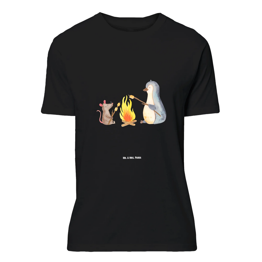 T-Shirt Standard Pinguin Lagerfeuer T-Shirt, Shirt, Tshirt, Lustiges T-Shirt, T-Shirt mit Spruch, Party, Junggesellenabschied, Jubiläum, Geburstag, Herrn, Damen, Männer, Frauen, Schlafshirt, Nachthemd, Sprüche, Pinguin, Maus, Pinguine, Lagerfeuer, Leben, Arbeit, Job, Motivation, Büro, Büroalltag, Lebensspruch, Lebensmotivation, Neustart, Liebe, grillen, Feuer, Marshmallows