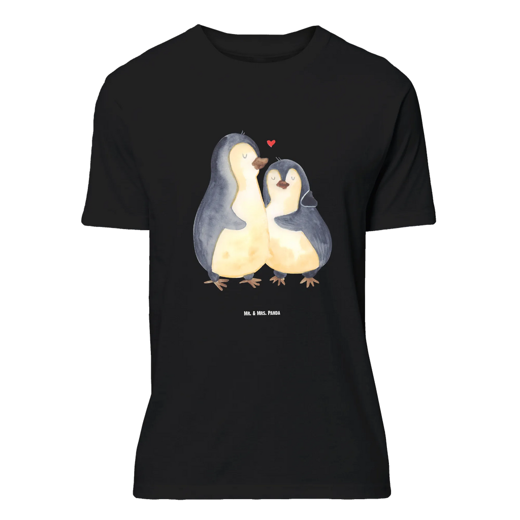 T-Shirt Standard Pinguin umarmend T-Shirt, Shirt, Tshirt, Lustiges T-Shirt, T-Shirt mit Spruch, Party, Junggesellenabschied, Jubiläum, Geburstag, Herrn, Damen, Männer, Frauen, Schlafshirt, Nachthemd, Sprüche, Pinguin, Liebe, Liebespaar, Liebesbeweis, Liebesgeschenk, Verlobung, Jahrestag, Hochzeitstag, Hochzeit, Hochzeitsgeschenk