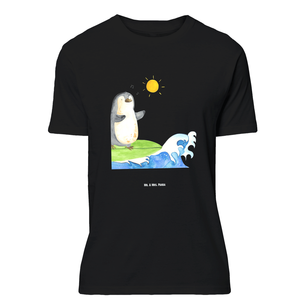 T-Shirt Standard Pinguin Surfer T-Shirt, Shirt, Tshirt, Lustiges T-Shirt, T-Shirt mit Spruch, Party, Junggesellenabschied, Jubiläum, Geburstag, Herrn, Damen, Männer, Frauen, Schlafshirt, Nachthemd, Sprüche, Pinguin, Pinguine, surfen, Surfer, Hawaii, Urlaub, Wellen, Wellen reiten, Portugal