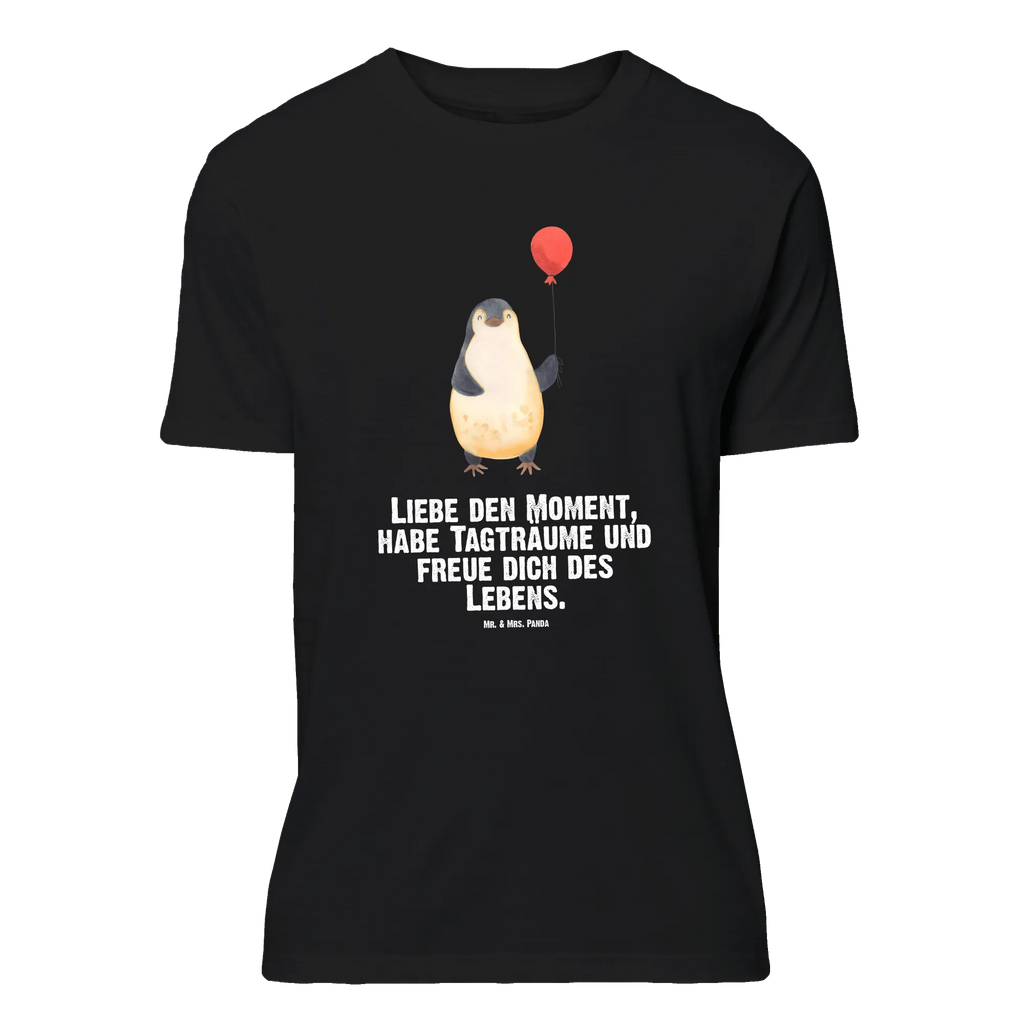 T-Shirt Standard Pinguin Luftballon T-Shirt, Shirt, Tshirt, Lustiges T-Shirt, T-Shirt mit Spruch, Party, Junggesellenabschied, Jubiläum, Geburstag, Herrn, Damen, Männer, Frauen, Schlafshirt, Nachthemd, Sprüche, Pinguin, Pinguine, Luftballon, Tagträume, Lebenslust, Geschenk Freundin, Geschenkidee, beste Freundin, Motivation, Neustart, neues Leben, Liebe, Glück