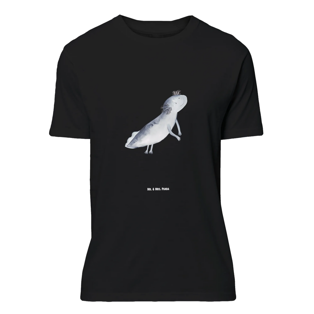 T-Shirt Standard Axolotl schwimmt T-Shirt, Shirt, Tshirt, Lustiges T-Shirt, T-Shirt mit Spruch, Party, Junggesellenabschied, Jubiläum, Geburstag, Herrn, Damen, Männer, Frauen, Schlafshirt, Nachthemd, Sprüche, Axolotl, Molch, Axolot, Schwanzlurch, Lurch, Lurche, Problem, Probleme, Lösungen, Motivation